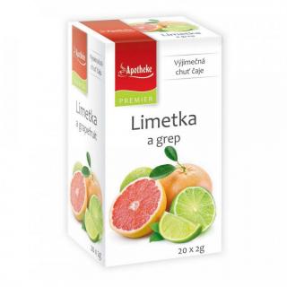 Apotheke ovocný čaj Limetka, grep 20x2g