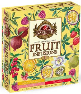 BASILUR Fruit Infusions žlutá kolekce přebal 40 gastro sáčků