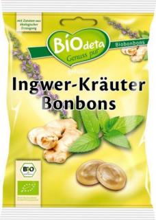 Biodeta Bonbóny zázvor a byliny 75g