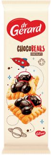 Choco bears sušenky s hořkou čokoládou 116g (Dr. Gerard)