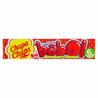 Chupa Chups Big Babol žvýkačky s příchutí Jahoda 27,6g
