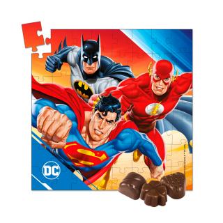 DC COMICS Puzzle čokoládové pralinky 102g (SUPERMAN, BATMAN, FLASH)