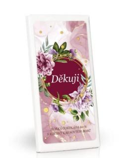 Děkuji Hořká čokoláda 60% s kousky kakaových bobů 100g