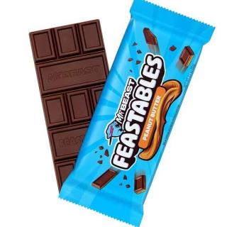 Feastables MrBeast mléčná čokoláda s náplní z arašídového másla 60g