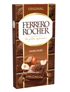 Ferrero Rocher Original čokoláda s lískovými oříšky 90g