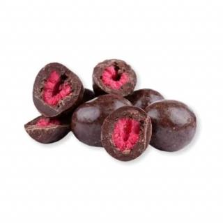 GRIZLY Lyofilizované maliny v hořké čokoládě 250g AKCE