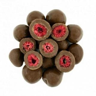 GRIZLY Lyofilizované maliny v mléčné čokoládě 250g AKCE