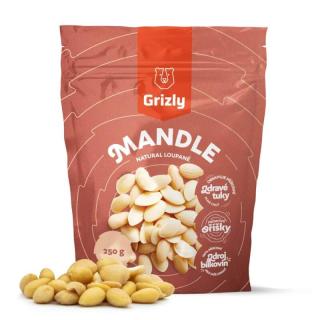 GRIZLY Mandle natural loupané  250 g