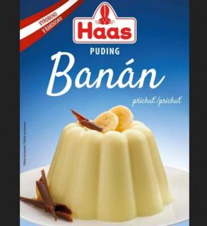 Haas Puding Banán 37g (Pudding Bananen)