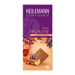 Heilemann Mléčná čokoláda se švestkou a skořicí. (Limitovaná edice)