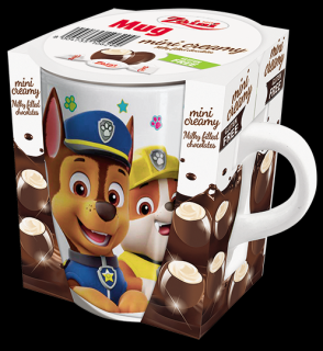 Hrnek Tlapková patrola s čokoládovými bonbóny (Zaini Paw patrol, Disney)