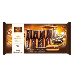 Jaffa Sandwich piškoty Čokoládová Třešeň 380g