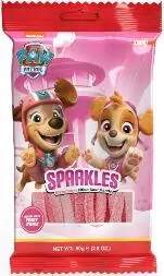 Jahodové pendreky Tlapková patrola kyselé 80g (Sparklles)