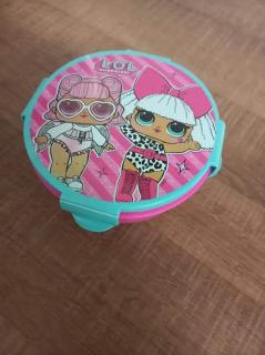 Plastová dóza LOL s  želé bonbóny AKCE (Lunch box)