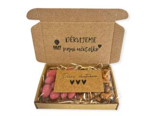 Pro paní učitelku Dárková krabička s oříšky 2x50g