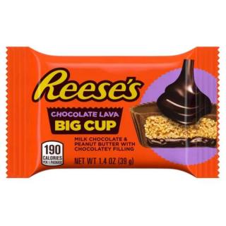 Reese's Chocolate Lava košíček plněný arašídovým máslem s tekutým čokoládovým jádrem 39 g