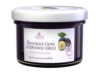 Švestkové čatní s červenou cibulí 220g (Grešík)