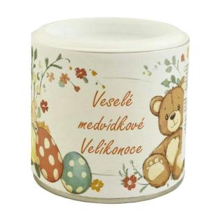 Veselé medvídkové Velikonoce Medvídci-horký nápoj Malina-vanilka 80g v dóze DOPRODEJ