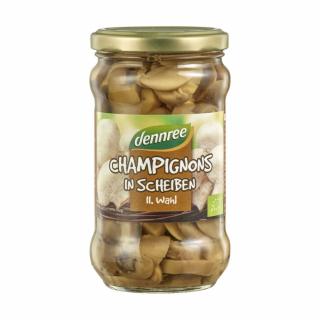 Žampióny krájené ve slaném nálevu 280g (DENNREE)