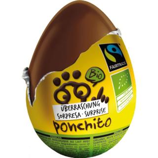 Bio čokoládové vajíčko Ponchito, 20 g