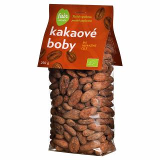 Bio kakaové boby celé nepražené, 250 g  Fairtrade