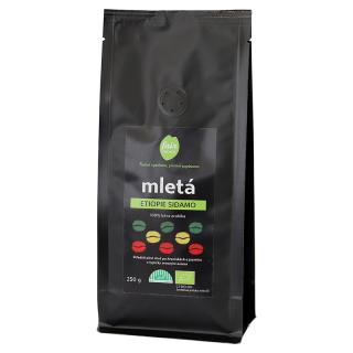 Bio mletá káva Etiopie Sidamo, 250 g