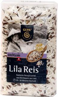 Lila rýže z Laosu, 500 g  Fair Trade