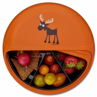 Svačinový box pro děti BentoDISC - oranžová