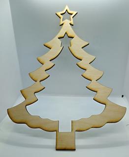 Výřez  vánoční  stromek  přírodní 25cm