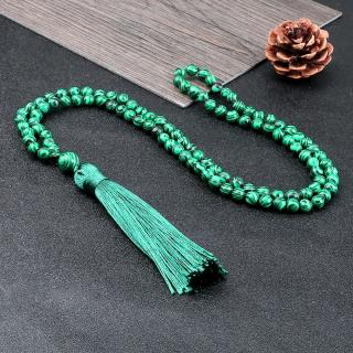 Buddhistická mála – Malachit (Meditační korále (růženec, náramek) - Malachit)