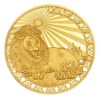Lev - Mince, znamení zvěrokruhu, talisman pro štěstí, ochranu (Mince, Lev - Talisman, štěstí, ochrany (Znamení zvěrokruhu))