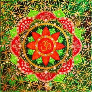 Mandala na podporu a harmonizaci vztahů a rovnováhy (tisk) (Podpora podpora a harmonizace vztahů a rovnováhy - Mandala, tisk)