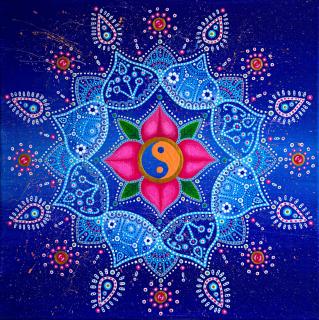 Mandala na podporu životní rovnováhy a harmonie, dobrých vztahů, lásky (tisk) (Podpora životní rovnováhy a harmonie, dobrých vztahů, lásky, zdraví, vytrvalosti, hojnosti - Mandala, tisk)