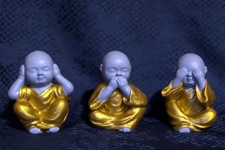 Moudří mniši - Sada tří sošek (Sada sošek - Tři moudří mniši)