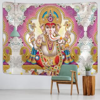 Tapisérie - Ganesha (150x100cm) (Ganesh - Nástěnná tapisérie, barevná)