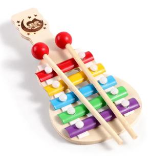 Xylofon, dětský hudební nástroj (Hudební nástroj Xylofon, dětský, dřevěný)