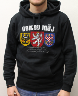 Mikina s kapucí - Domov můj (D) Velikost: XXL