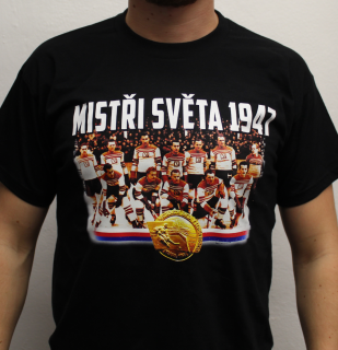 Pánské tričko - Mistři 47 Barvy: Černá, Velikost: XXXL