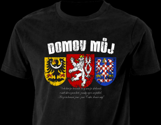 Tričko - Domov můj (D) Barvy: Černá, Velikost: L