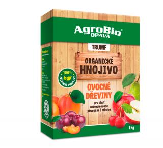 AgroBio Trumf Ovocné dřeviny 1 kg  Pro zvýšenou tvorbu plodů a chutnější ovoce. Působí až 3 měsíce.