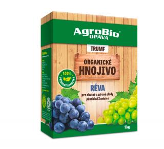AgroBio Trumf Réva 1 kg  Organické hnojivo pro chutné a zdravé hrozny. Působí až 3 měsíce.