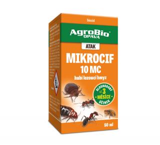 ATAK MikroCif 10MC 50ml  insekticidní koncentrát pro ředění vodou účinně hubícího rusa domácího a jiného lezoucího hmyzu při sanitární hygieně