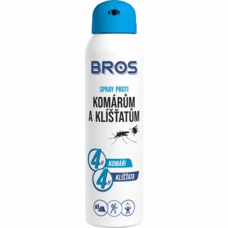 Bros spray proti komárům a klíšťatům 90 ml  Repelentní sprej s dlouhodobým účinkem proti komárům. klíšťatům a mouchám.