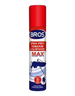 Bros spray proti komárům a klíšťatům MAX 90ml  Repelentní sprej se zvýšenou dávkou účinné látky pro dlouhodobou ochranu proti komárům, klíšťatům a…