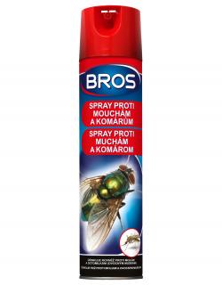 Bros - spray proti mouchám a komárům 400ml  Insekticidní spray proti mouchám a komárům s okamžitým účinkem