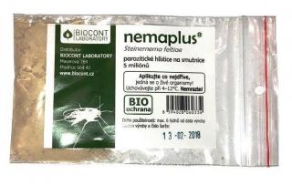 Hlístice Steinernema proti larvám smutnic Nemaplus 5 milionů  Hlístice Steinernema feltiae proti larvám smutnic na 10 m2