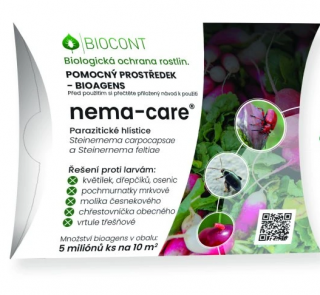Nema-care 5 mil (Steinernema carpocapsae a feltiae) na 10m²  parazitické hlístice