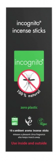 Vonné tyčinky proti hmyzu Incognito 10 ks  repelentní účinek