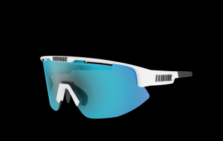 BLIZ MATRIX SMALL Matt White / Smoke Blue Multi (Sportovní sluneční brýle)