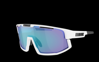 BLIZ VISION Matt White / Smoke Blue Multi (Sportovní sluneční brýle)